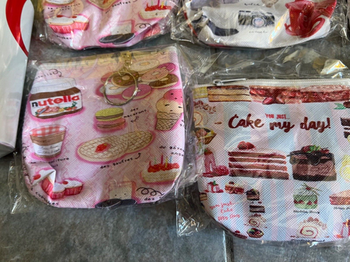 Lot of 5 Assorted COIN Purses with KEYCHAIN in Packages - Picture 3 of 6