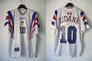 Maillot Equipe De France Euro 96 Vintage Zidane Shirt Camiseta Trikot Adidas M Ebay