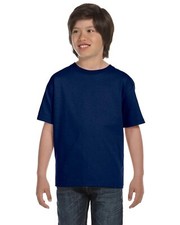 5 PACK OF Gildan Youth Dry Blend 5.5 oz. Polyester Cotton 50/50 T-Shirt - G800B