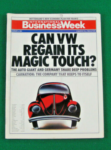 BusinessWeek International,AUGUST/1984,CAN VW REGAIN ITS MAGIC TOUCH? AUTO GIANT - Afbeelding 1 van 2