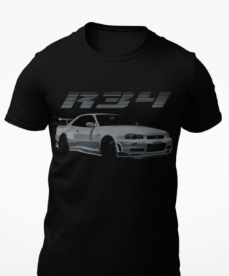 Skyline R34 GTR Short-Sleeve T-Shirt | eBay