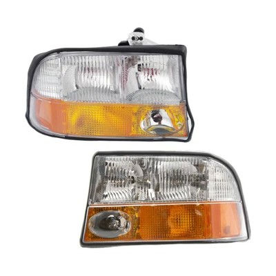 For GMC Sonoma 1998-2004 Headlights Pair | Halogen | For GM2502173, GM2503173