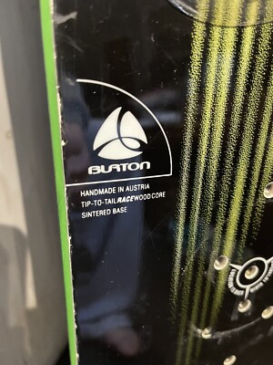 Burton Factory Prime 150 mm Alpine Racing SnowBoard Black Lime