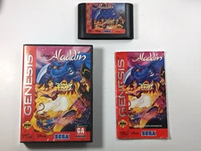 Aladdin Sega Genesis with case and manual authentic