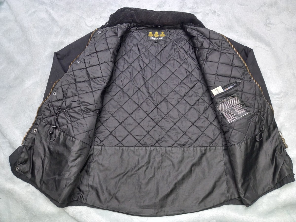 Barbour Men's Sapper Wax Cotton Black Hooded Jacket Made in Barbour Men's Sapper Wax Cotton Black Hooded Jacket Made in