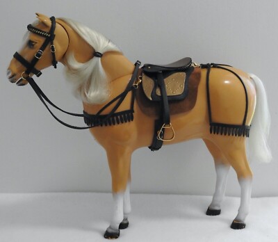 Maßstab 1:6 schwarz gold Fantasy Sattel Trense Tack Set Sindy Marx Pferd NICHT inkl.