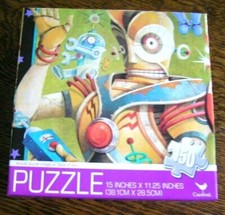 Mechanical Robots Droids DAVID GALCHUTT 150 Pc Future Space Puzzle 11.25 x15 NEW
