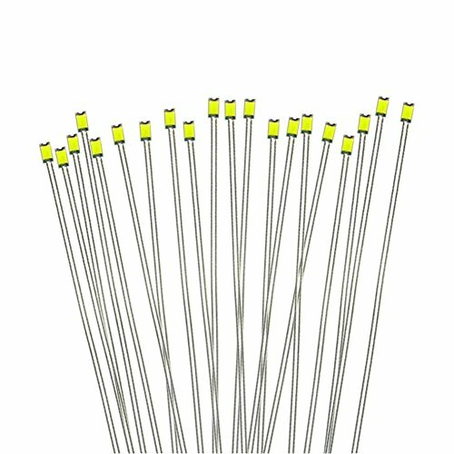 Evemodel T0603W 20 STK. SMD LED Bianco Forma 0603 + Microlitze 20 cm (U1U)