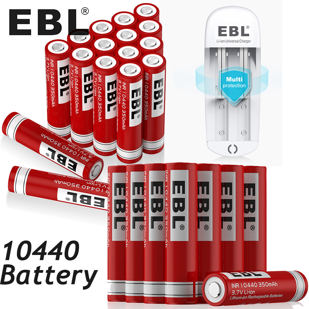 10440 Rechargeable Batteries / Charger 3.7V 350mAh  Li-ion Battery Button Top-image