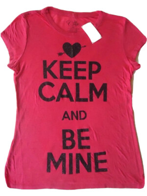 Gold Rush Woman Tees KEEP CALM AND BE MINE Size M 