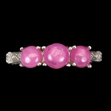 925 Sterling Silver Ring Round Ruby 6mm Gemstone Jewelry Size 8