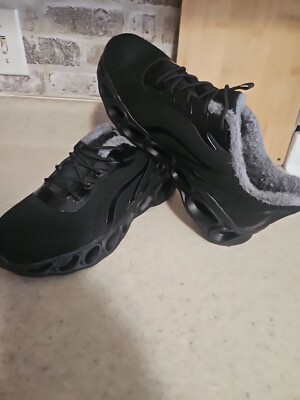 Men s Relieve Foot Pain Perfect Walking Shoes Softsfeel - Black Gray Size 13 NEW