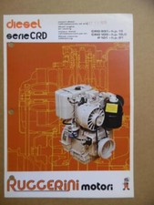 1980 RUGGERINI Serie CRD Italian Diesel Engine Motor Catalog Brochure Vintage