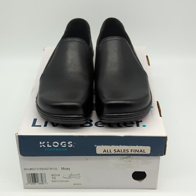 Klogs Footwear Moxy Black Full Grain Women's Shoes 10 Medium US | eBay