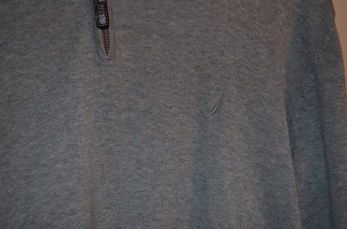 NAUTICA 100% Authentic Men's Sweater Gray Size XL MSRP $80 - Picture 2 of 5