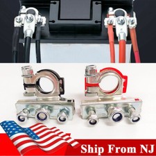 2pcs Car Battery Terminal Connectors With 3 Way Top Post Battery Terminal Ends 2pcs Car Battery Terminal Connectors With 3 Way Top Post Battery Terminal Ends