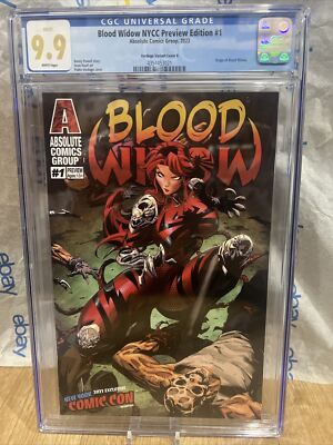 Blood Widow #1 NYCC 2023 Exclusive Preview Cgc 9.9 Not 9.8 Comic Cover B Mint