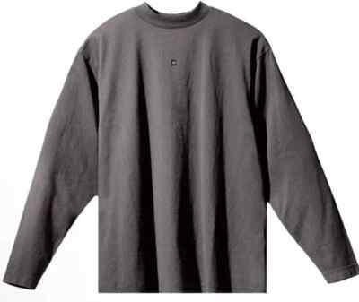 Yeezy Gap Long Sleeve T-Shirt Dark Gray YZY Mens Size Small