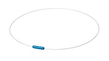 Phiten RAKUWA Neck Wire Air White/Blue 50cm  TG723253 Aqua Titanium Silica NEW