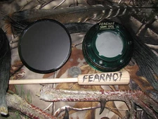 Aluminum & Glass 2 Sided Call Friction Turkey Pot Call "NEW" FearNot Game Calls