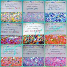 1, 2, 3MM DOT Glitter UNICORN EFFECT Nail  Acrylic  Gel  Body Art  Face  Festival