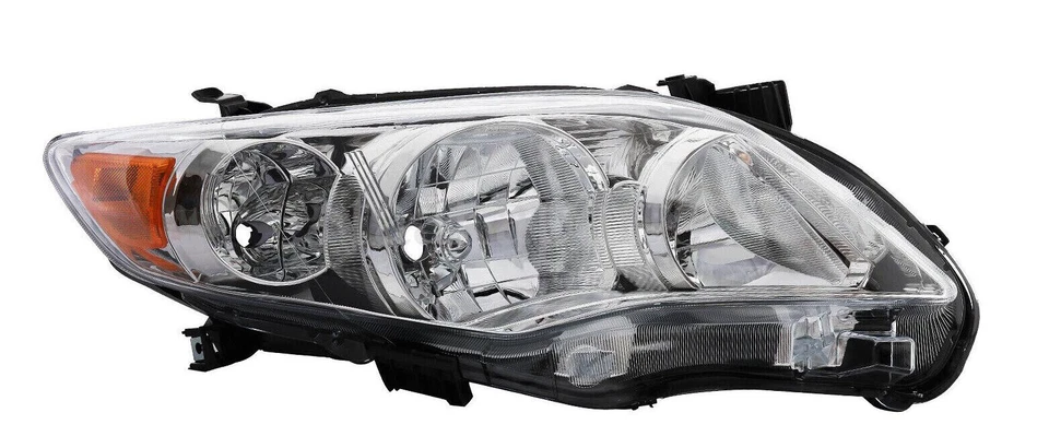 Right Headlights For 2011 2012 2013 Toyota Corolla S Chrome Headlamps Passenger - Изображение 2 из 4