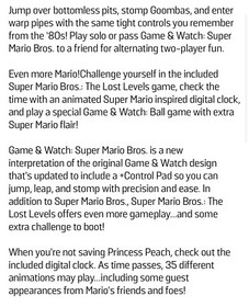 nintendo game and watch super mario bros.