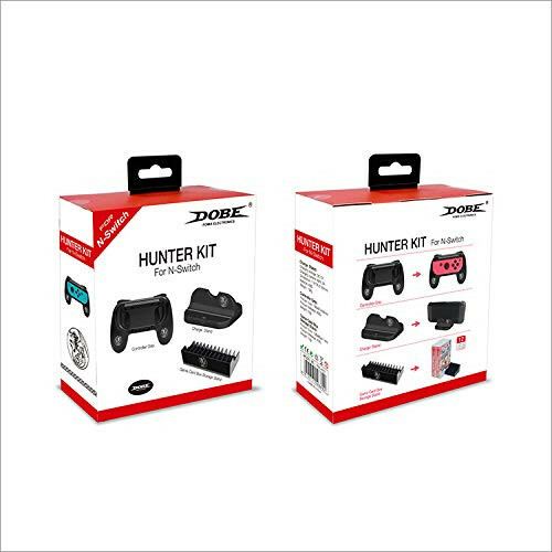 Nintendo Switch JoyCon Controller grip / Charging Stand / game organizer 3 in 1-image