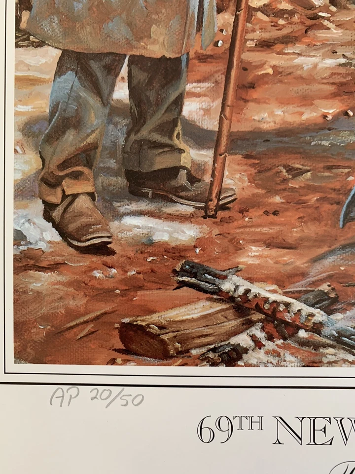 里克·里夫斯 - 第69届纽约“爱尔兰旅”内战印刷品,限量版☘�️☘�️ — 第 3/4 张图片