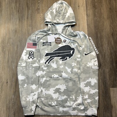Authentic Nike Buffalo Bills 2024 Salute to Service Hoodie NFL Sideline Pullover