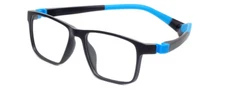 Cruiser KIDS 032-C4 Unisex Square Designer Reading Glasses Matte Black Blue 47mm