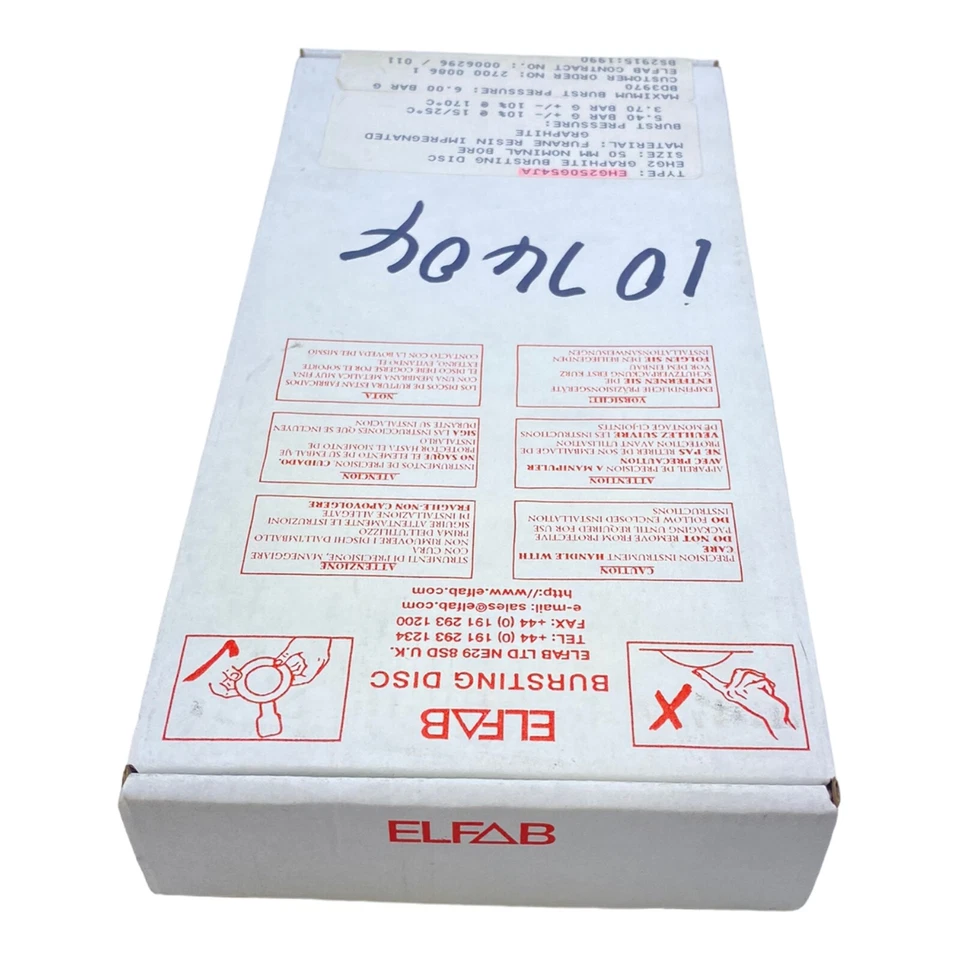 Elfab EHG250G54JA Graphite Disque pour Industrie Utilisation 50mm 6.00 BAR EHG2 - Photo 3/4