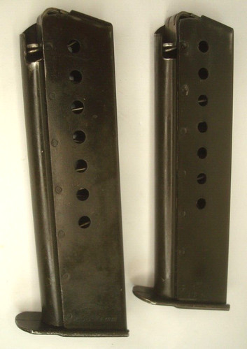 2 Vintage Walther OEM P38 9mm 8 Round OEM Pistol Magazine s P-38 Walther Banner