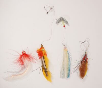 4 Piece Vintage Bundle Flies Fishing Lures Fly Lures Fishing Fly Fishing