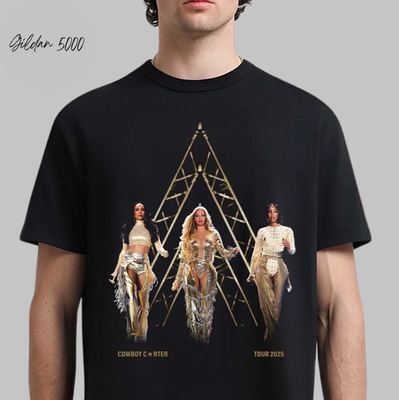 Beyonce Destiny's Child X Cowboy Carter Tour 2025 Legacy Black T