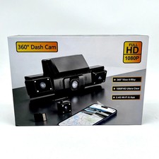 4-Channel Wifi Full 1080P 360 Degrees Dash Cam Camera for Car w/ Loop Recording