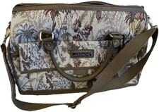 Vintage JORDACHE Floral Tapestry Carry on Duffel Tote Luggage Weekender Bag