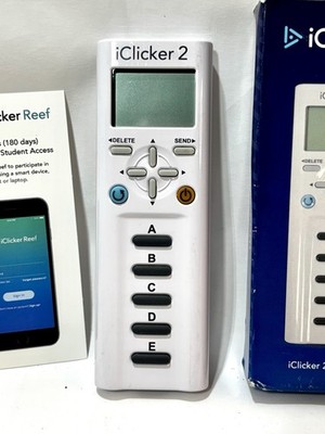 iClicker 2 Student Remote Classroom Response Control Multiple Choice W/ Box