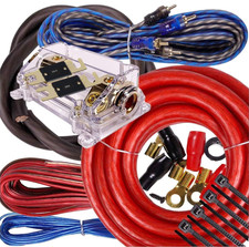 Complete 5000W Gravity 0 Gauge Amplifier Installation Wiring Kit Amp Pk2 0 Ga...