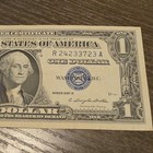 1957 B $1 Silver Certificate One Dollar Banknote, Circulated, Uncertified — photo 2