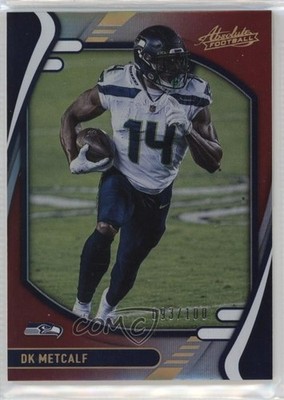 2021 Panini Absolute Spectrum Red 93/100 DK Metcalf #86 11q6