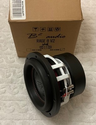 B2 Audio RAGE Series V2 8'' Subwoofer 4 Ohm Dual Voice Coils