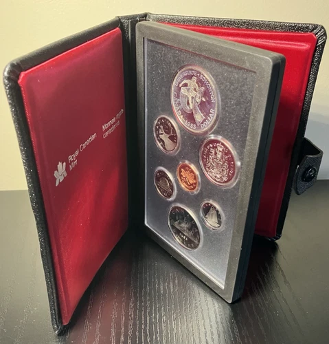 1983 Canadian Mint Proof Set - 7 Coins including 50% Silver Edmonton Dollar