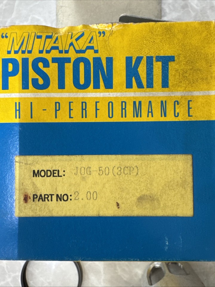 JOG 50cc 3CP Piston And Rings Only. New Condition, Missing Gudgeon Pin ...