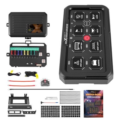 8-Gang Touch Schalter Panel RGB LED Universal Offroad Pickup 12V-24V 1440W 24V