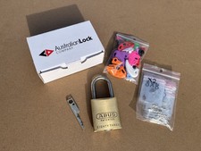 ABUS PADLOCK WITH BILOCK CORE AND PARTS LOCKSPORT 