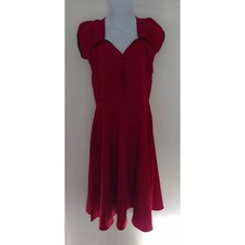 Lindy Bop vintage cap sleeve pinup midi dress UK size 14 brand new with tags