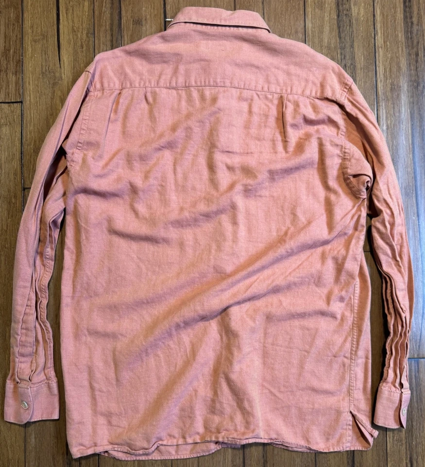 Ermenegildo Zegna Hombre Grande Naranja Espiga Manga Larga Abotonada Foto 3 de 4