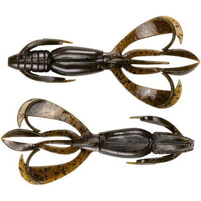 Keitech Crazy Flapper Soft Creature Bait - 3.6'' (7 Pack) - Green Pumpkin