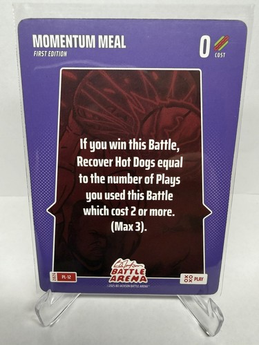 2026 Bo Jackson Battle Arena Momentum Meal Play Card PL-12